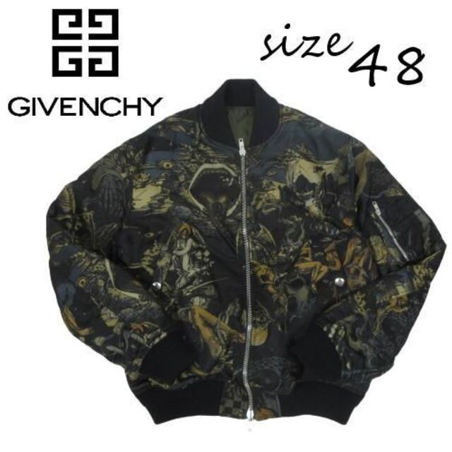 GIVENCHY　ジバンシィ　ブルゾン　MA-1　ボンバージャケット　サイズ48