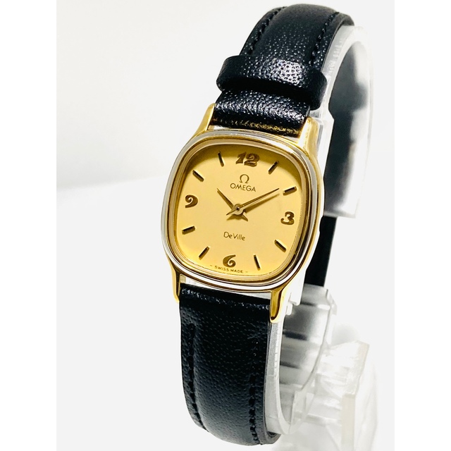 OMEGA - 美品! OMEGA オメガデビル 電池&ベルト新品交換済み
