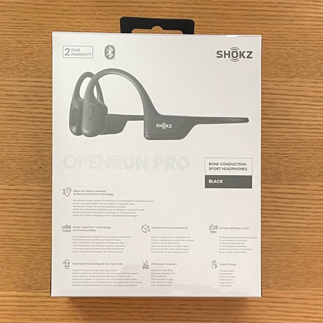 大好き 未開封 Shokz OpenRun Pro ブラック SKZ-EP-000007 sushitai.com.mx