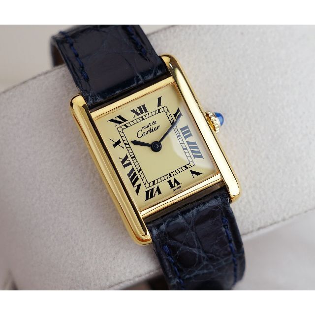 Cartier - 美品 カルティエ マスト タンク アイボリー ローマン 手巻き SM