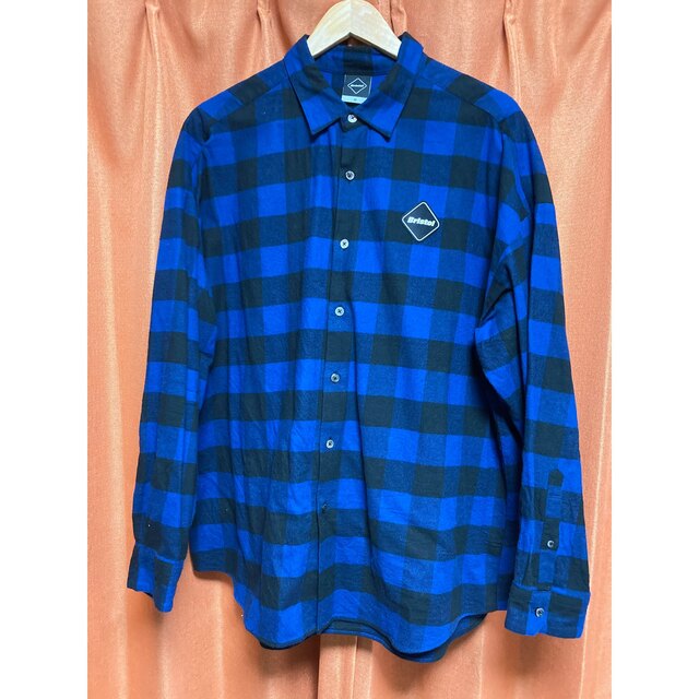 BIG LOGO FLANNEL BAGGY SHIRT