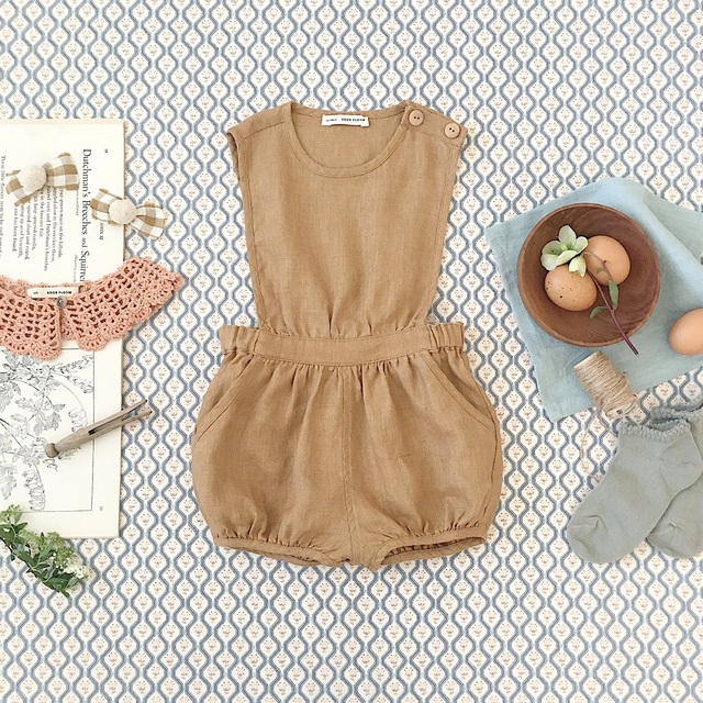 通販サイト東京 新品タグ付 SOOR PLOOM Linen Fernanda Playsuit