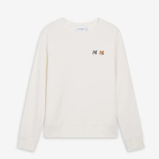 メゾンキツネ(MAISON KITSUNE')のメゾン キツネ ダブルフォックスヘッド パッチ クラシック スウェットシャツ (トレーナー/スウェット)