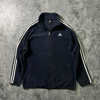 アディダス(adidas)の【adidas】90s 古着　vintage フリースジャケット　ボア　紺色(ブルゾン)