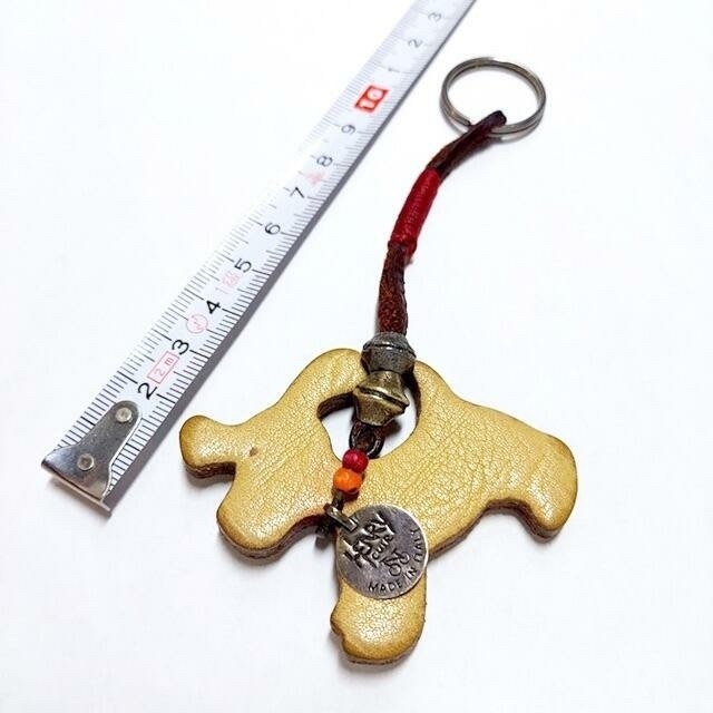 HENRY CUIR✨アンリークイール 犬モチーフ レザーキーホルダー