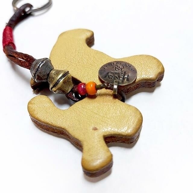 HENRY CUIR✨アンリークイール 犬モチーフ レザーキーホルダー