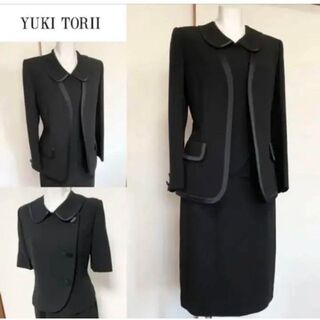 YUKI TORII INTERNATIONAL - ⁑【美品】YUKI TORII 3点ブラックセレモニー高級喪服礼服