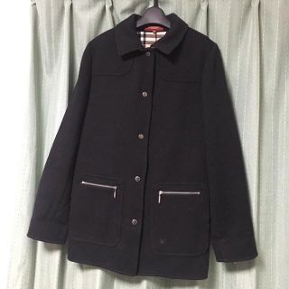 バーバリー(BURBERRY)の美品　バーバリーロンドン　チェスターコート　42   ブラックLサイズ(チェスターコート)