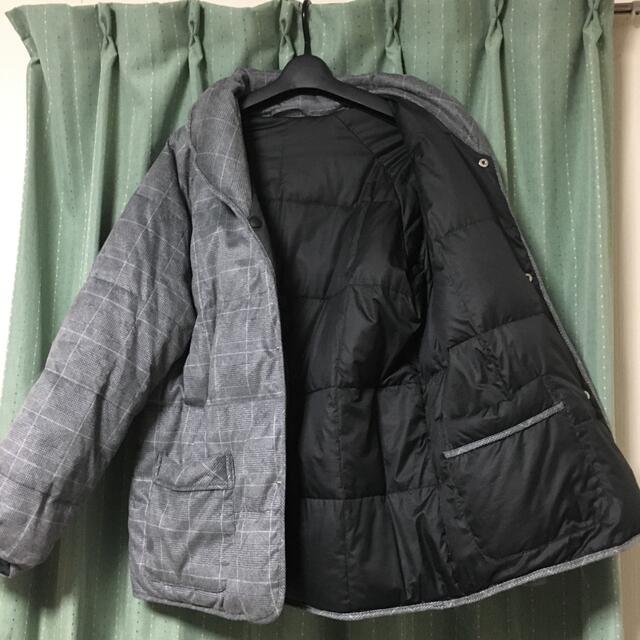 【良品・大きいサイズ】Aquascutum ダウンジャケット リバーシブル 黒