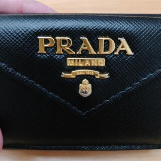 PRADA - PRADA プラダ サフィアーノレザー財布 正規品美品 箱付き ミニ 