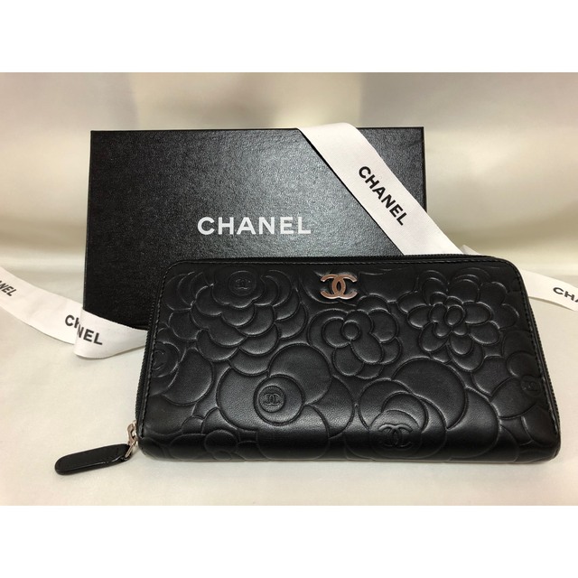 CHANEL カメリア 長財布