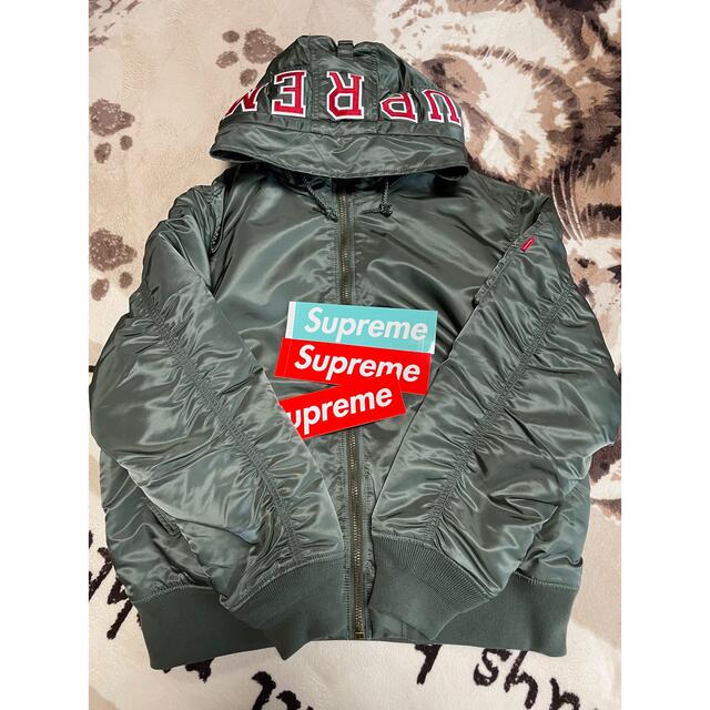 Supreme Hooded MA-1 L - www.glycoala.com