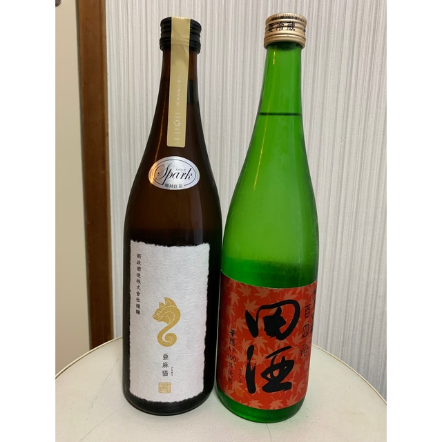 新政　亜麻猫スパーク&田酒　百四拾