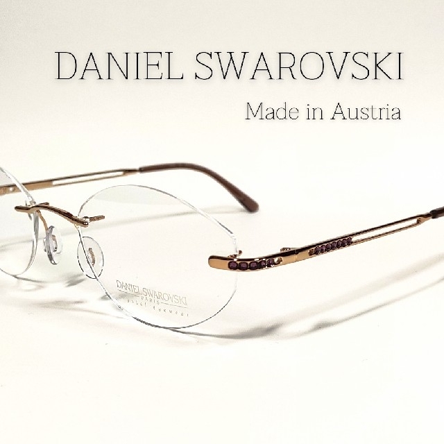 S089206052製造国DANIEL SWAROVSKI メガネフレーム ツーポイント 02