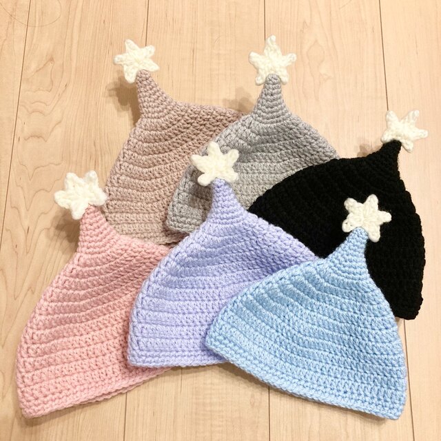 .✶ TWINKLE star .✳︎. ✴︎. ニット帽★ベビー・キッズ キッズ/ベビー/マタニティのこども用ファッション小物(帽子)の商品写真