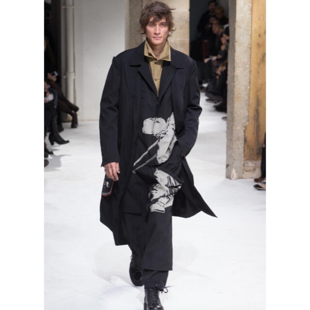 2017AW 新品 ヨウジヤマモト LOOK セットアップ 抜染コート パンツ