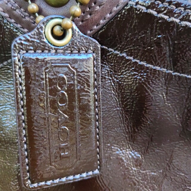 COACH(コーチ)の【COAH】コーチ　エナメル　ショルダートートバッグ⑫ レディースのバッグ(トートバッグ)の商品写真