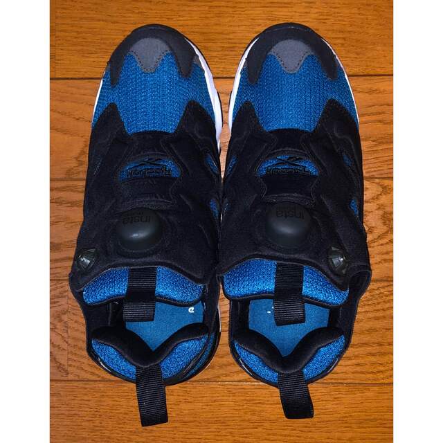 良品 REEBOK PUMP FURY OG 23cm ブルー ブラック 青 黒