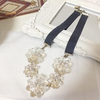 ジルバイジルスチュアート(JILL by JILLSTUART)のビジューネックレス(ネックレス)