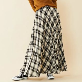 ビューティアンドユースユナイテッドアローズ(BEAUTY&YOUTH UNITED ARROWS)のBEATY&YOUTH チェックプリーツマキシスカート (ロングスカート)