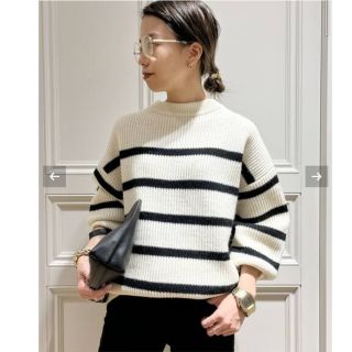 ドゥーズィエムクラス(DEUXIEME CLASSE)の【専用】美品☆　ドゥーズィエム クラス　ハイネック ボーダーニット(ニット/セーター)