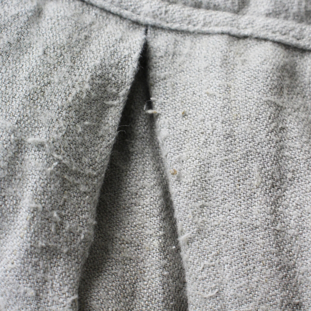 nest Robe(ネストローブ)のnest Robe ネストローブ リネン プリーツ ラップスカート F/グレー【2400013052672】 レディースのスカート(ひざ丈スカート)の商品写真