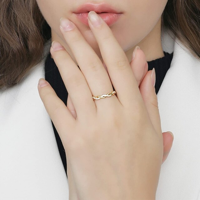 R022 リング 指輪 ファッション ジルコニア アクセサリー レディース レディースのアクセサリー(リング(指輪))の商品写真