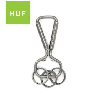 ハフ(HUF)のHUFカラビナシルバー BOTTLE OPENER CARABINERレア‼️(キーケース)