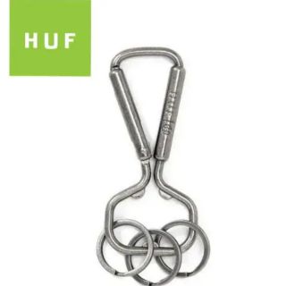 ハフ(HUF)のHUFカラビナシルバー BOTTLE OPENER CARABINERレア‼️(キーケース)