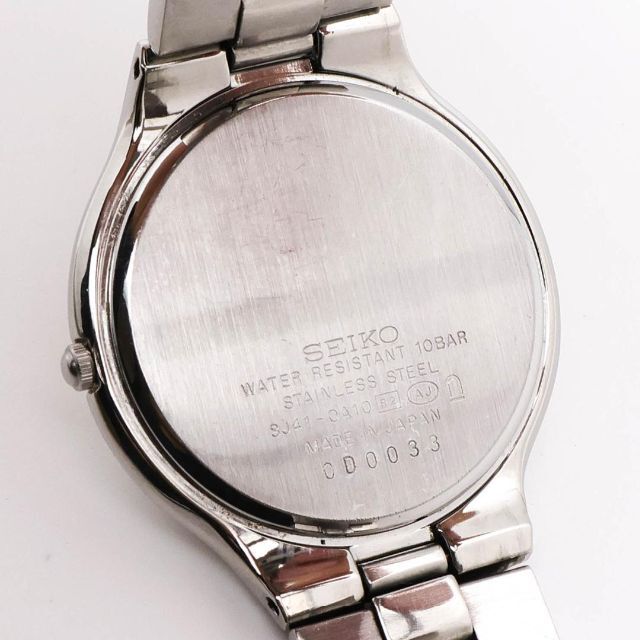 《美品》SEIKO Dolce 腕時計 シルバー クォーツ 薄型 ヴィンテージ