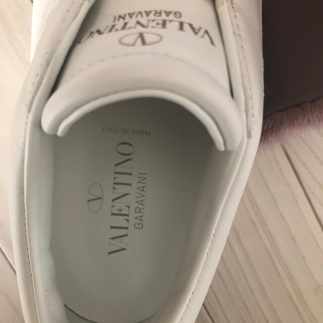 VALENTINO(ヴァレンティノ)の美品⭐︎ヴァレンティノ　ミンク　スタッズ　スニーカー　36 ピンク　ベラクロ レディースの靴/シューズ(スニーカー)の商品写真