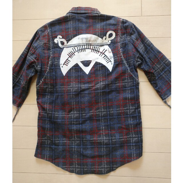 UNDERCOVER - UNDERCOVER 2003SS SCAB期バックプリント有刺鉄線五分丈 UNDERCOVER - UNDERCOVER 2003SS SCAB期バックプリント有刺鉄線五分丈