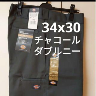 ディッキーズ(Dickies)の新品 34x30 CH ダブルニー ワークパンツ ディッキーズ チャコール(ワークパンツ/カーゴパンツ)