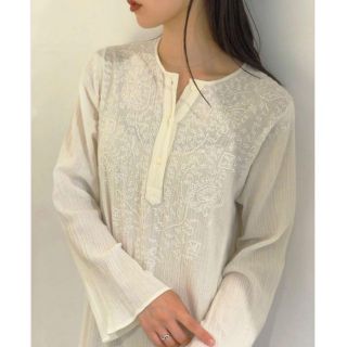 トゥデイフル(TODAYFUL)のTODAYFUL 38 Embroidery Gauze Dress(ロングワンピース/マキシワンピース)