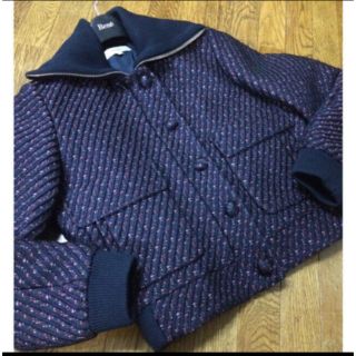 carven ブルゾン 中綿 カルヴェン 34 S コート ダウン ツイード-tops