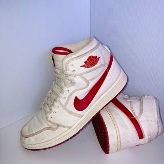 ナイキ(NIKE)のかぷつん様専用【白×赤】NIKE AIR JORDAN RETRO KO HI(スニーカー)