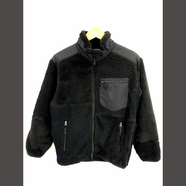 UNIQLO(ユニクロ)のユニクロ エンジニアド ガーメンツ フリースコンビネーションジャケット 黒 S メンズのジャケット/アウター(ブルゾン)の商品写真