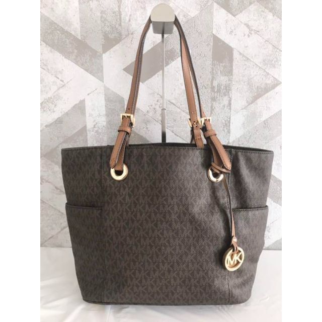 ストア通販 【美品】MICHAEL KORS マイケルコース MK柄 PVC トート