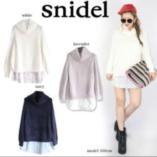 スナイデル(SNIDEL)のコンビワンピ snidel(ひざ丈ワンピース)