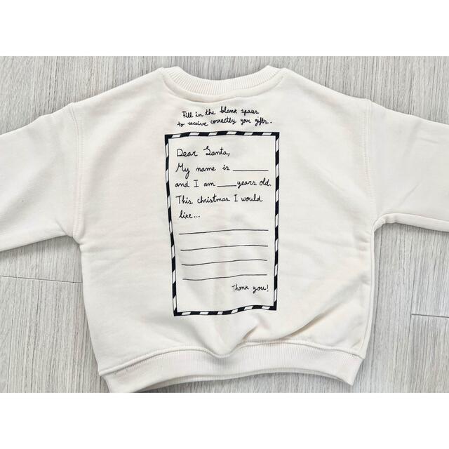 ZARA(ザラ)の【新品】ZARA サンタクロース スエット キッズ/ベビー/マタニティのキッズ服男の子用(90cm~)(Tシャツ/カットソー)の商品写真