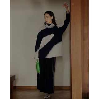 アメリヴィンテージ(Ameri VINTAGE)の【Ameri】TIE-DYE CABLE KNIT TOP(ニット/セーター)