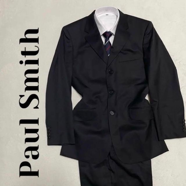 100【安心の匿名配送】ポールスミス　メンズスーツ　セットアップ　ブラック