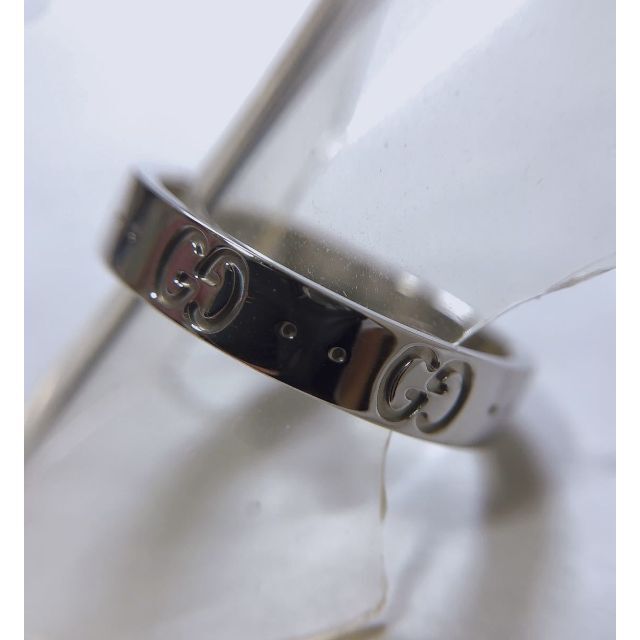 Gucci(グッチ)の☆仕上済☆ 750WG グッチ アイコンリング #15 レディースメンズ レディースのアクセサリー(リング(指輪))の商品写真