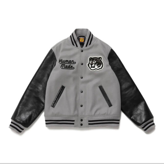 新品 送料無料 HUMAN MADE VARSITY JACKET 黒