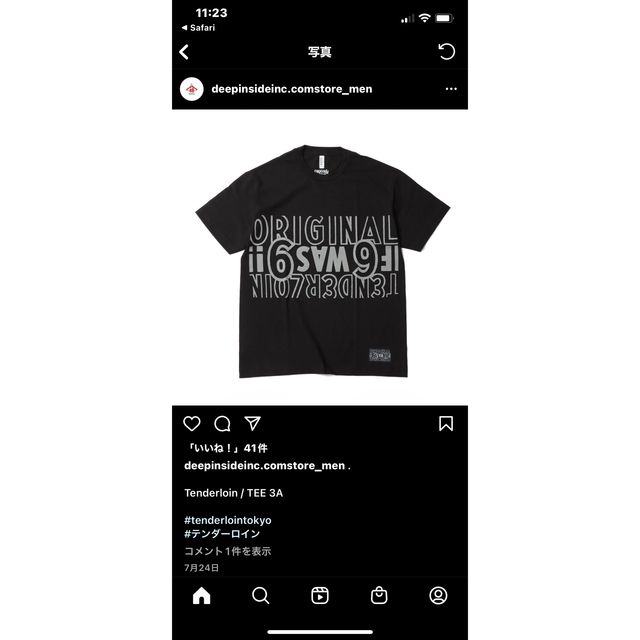 テンダーロイン　Tシャツ　TEE 3Aのサムネイル