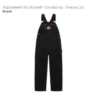 Supreme Dickies Corduroy Overalls　black (その他)