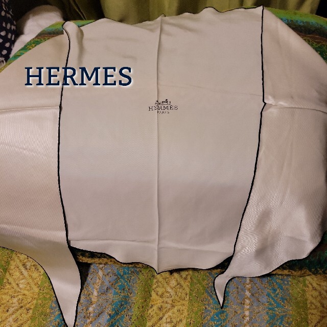 レア　稀少　HERMES　エルメス　シルク　スカーフ　ロザンジュ　特大　男女兼用レディース