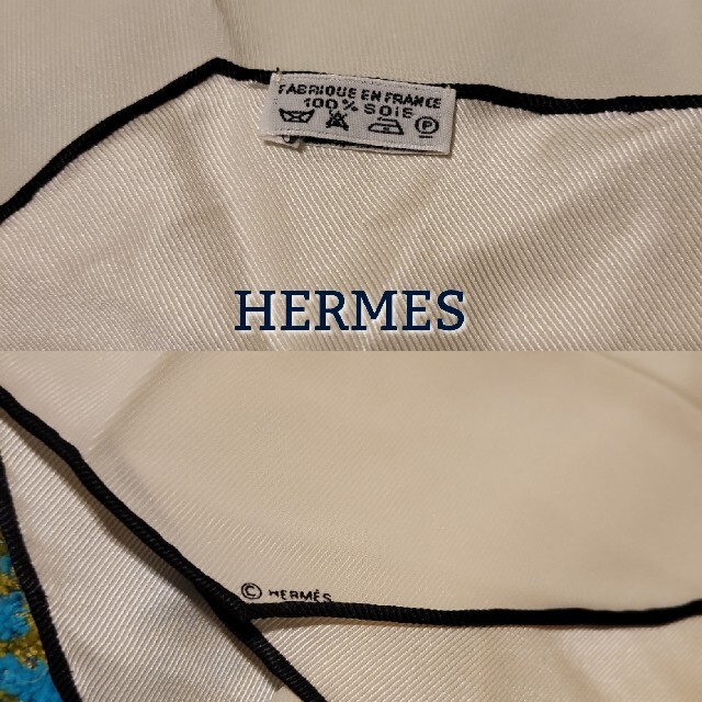 Hermes(エルメス)のレア　稀少　HERMES　エルメス　シルク　スカーフ　ロザンジュ　特大　男女兼用 レディースのファッション小物(バンダナ/スカーフ)の商品写真