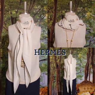 エルメス(Hermes)のレア　稀少　HERMES　エルメス　シルク　スカーフ　ロザンジュ　特大　男女兼用(バンダナ/スカーフ)