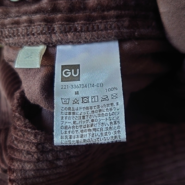 GU コーデュロイ オーバーオール サロペット レディースのパンツ(サロペット/オーバーオール)の商品写真